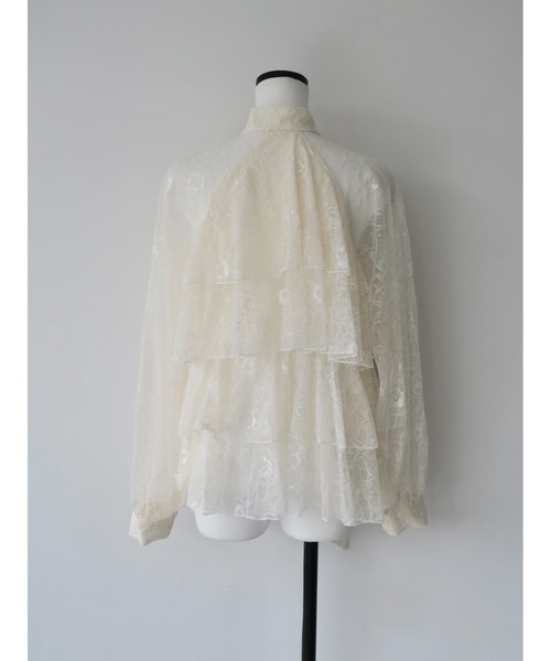 celon(セロン)の「lace bow tiered blouse(シャツ/ブラウス・レディース・アイボリー・FREE)」の4枚目の写真