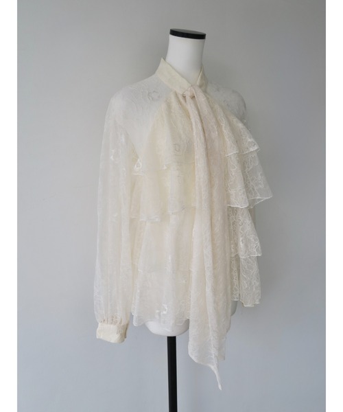 celon(セロン)の「lace bow tiered blouse(シャツ/ブラウス・レディース・アイボリー・FREE)」の5枚目の写真