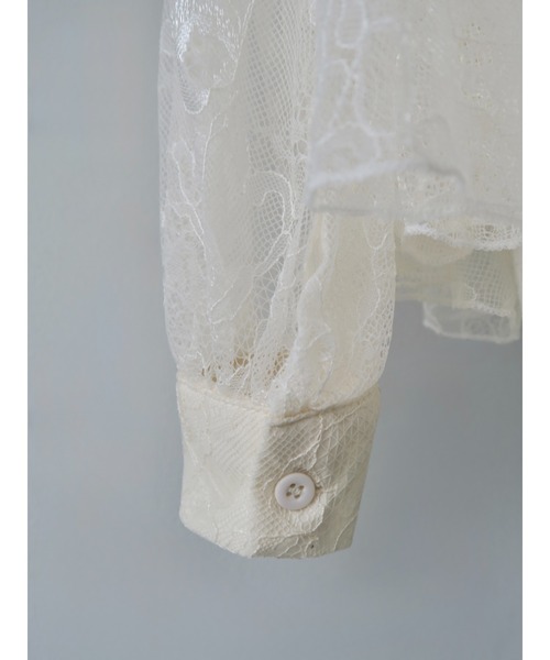 celon(セロン)の「lace bow tiered blouse(シャツ/ブラウス・レディース・アイボリー・FREE)」の6枚目の写真