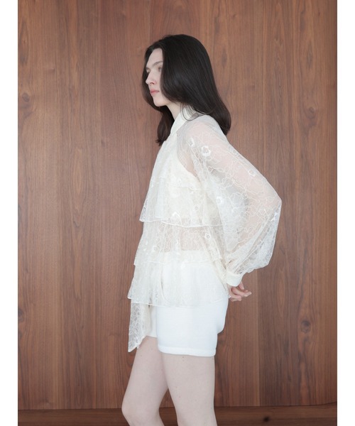 celon(セロン)の「lace bow tiered blouse(シャツ/ブラウス・レディース・アイボリー・FREE)」の10枚目の写真