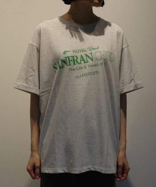 MIDWEST（ミッドウエスト）の「J.J.Marcer T-SHIRTS（Tシャツ/カットソー・レディース・ホワイト/ライトグレー・FREE）」の2枚目の写真