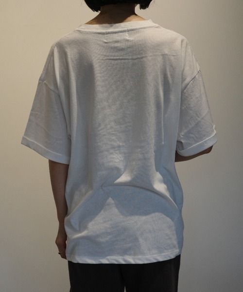 MIDWEST（ミッドウエスト）の「J.J.Marcer T-SHIRTS（Tシャツ/カットソー・レディース・ホワイト/ライトグレー・FREE）」の4枚目の写真