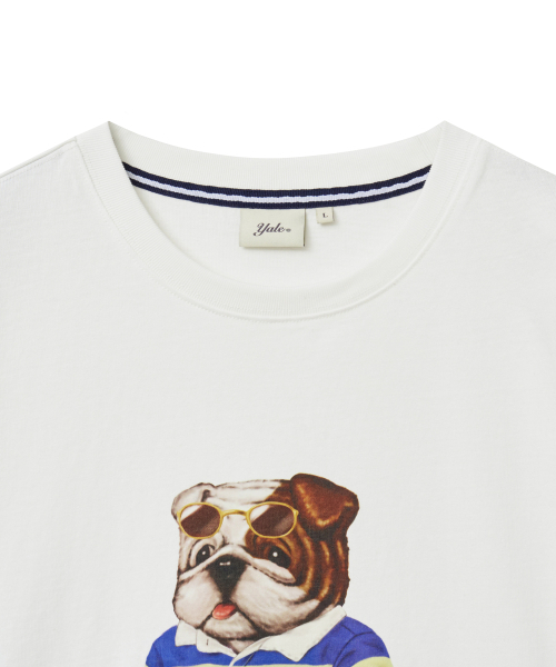 YALE(イェール)の「ハンサムダンストライプルックTシャツ_アイボリー(Tシャツ/カットソー・レディース・その他・SMALL/MEDIUM/LARGE/X-LARGE)」の3枚目の写真
