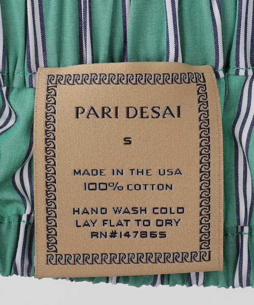 SLOBE IENA(スローブイエナ)の「PARI DESAI/パリ デサイ ストライプビスチェ(その他トップス・レディース・グリーン/ベージュ・FREE)」の7枚目の写真