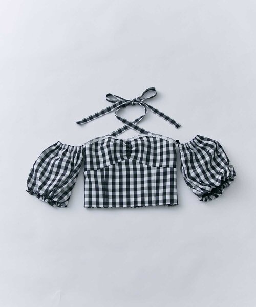 Belle Charme(ベルシャルム)の「【Belle Charme】Jewel Offshoulder Tops(シャツ/ブラウス・レディース・アイボリー/ブラック系その他/ワンウォッシュ・FREE)」の18枚目の写真