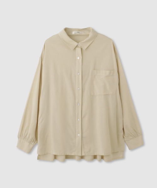 Mac-House(マックハウス)の「Idnes リネンシャーリングシャツ(シャツ/ブラウス・レディース・カーキ/サックスブルー系/オレンジ/ベージュ/パープル系・FREE)」の16枚目の写真