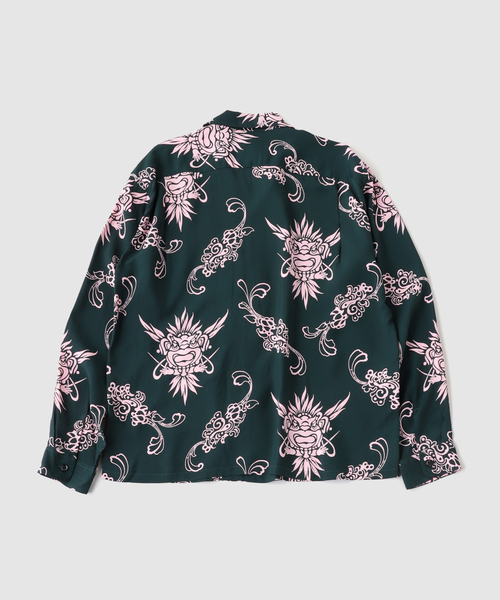 SUN SURF(サンサーフ)の「SUN SURF / サンサーフ "TIKI" L/S RAYON HAWAIAN SHIRT(シャツ/ブラウス・メンズ・ブラック・MEDIUM/LARGE/X-LARGE)」の2枚目の写真