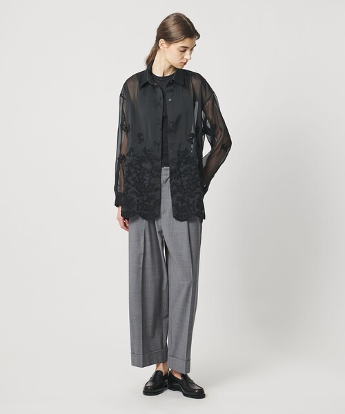 Pheeta(フィータ)の「<Pheeta>Bourke パンツ / 015C-1(その他パンツ・レディース・グレー系/ブラック・2/1)」の4枚目の写真