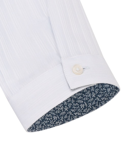 TOKYO SHIRTS(トウキョウシャツ)の「【超形態安定】 形態安定ノンアイロン スキッパー 7分袖ビジネスワイシャツ(ビジネスシャツ・レディース・サックスブルー・L/S/M/XL/LL)」の4枚目の写真