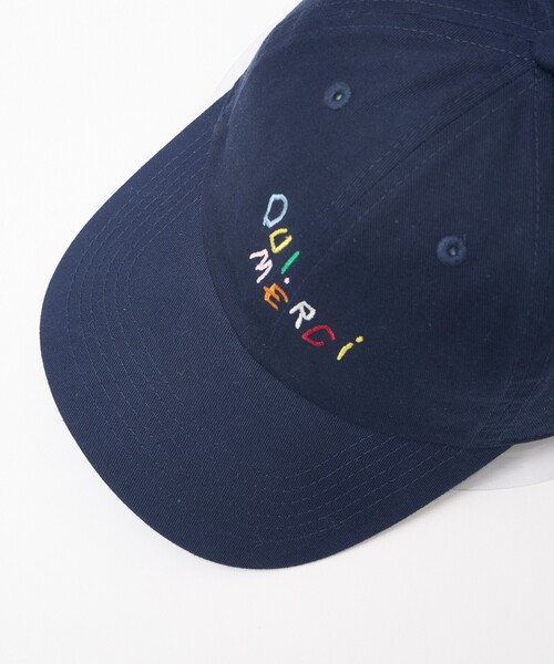 ABAHOUSE（アバハウス）の「HAND DRAWN ART OUI MERCI キャップ（キャップ・メンズ・ベージュ/パープル/ネイビー/レッド・フリー）」の7枚目の写真