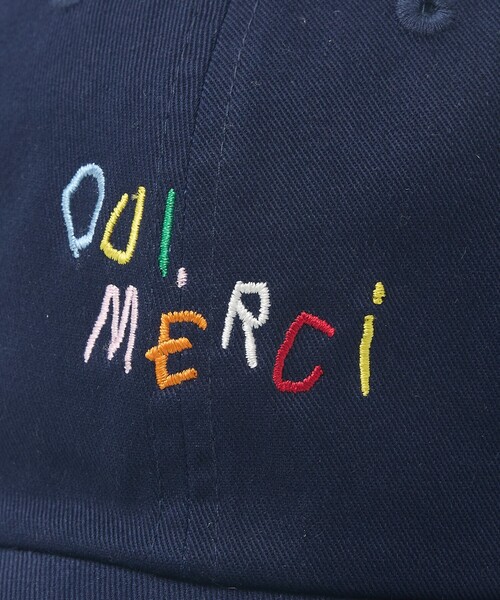 ABAHOUSE（アバハウス）の「HAND DRAWN ART OUI MERCI キャップ（キャップ・メンズ・ベージュ/パープル/ネイビー/レッド・フリー）」の13枚目の写真