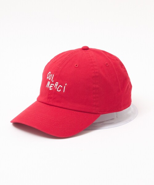 ABAHOUSE（アバハウス）の「HAND DRAWN ART OUI MERCI キャップ（キャップ・メンズ・ベージュ/パープル/ネイビー/レッド・フリー）」の16枚目の写真