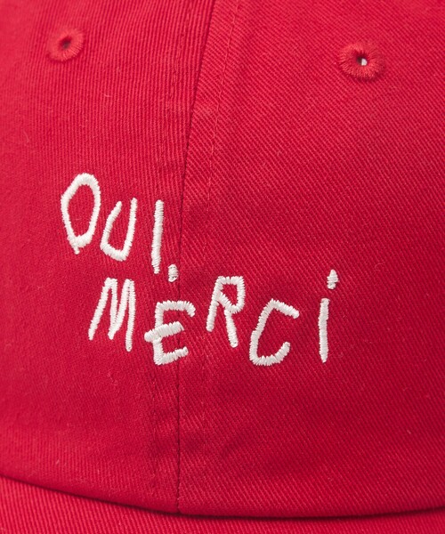 ABAHOUSE（アバハウス）の「HAND DRAWN ART OUI MERCI キャップ（キャップ・メンズ・ベージュ/パープル/ネイビー/レッド・フリー）」の17枚目の写真