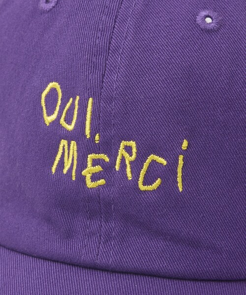 ABAHOUSE（アバハウス）の「HAND DRAWN ART OUI MERCI キャップ（キャップ・メンズ・ベージュ/パープル/ネイビー/レッド・フリー）」の19枚目の写真