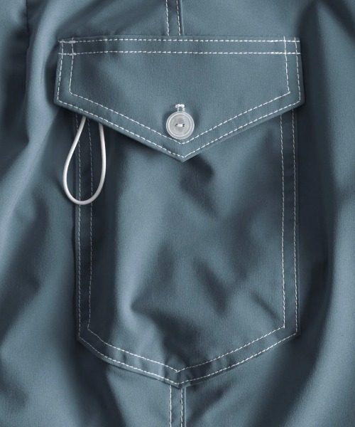 BIRDWELL(バードウェル)の「【BIRDWELL/バードウェル】806 Boardshorts ストレッチ ボードショーツ 伸縮性 撥水性 速乾性 MADE IN USA(水着・メンズ・ライトブルー/ブラック/ネイビー・32inch/30inch)」の4枚目の写真