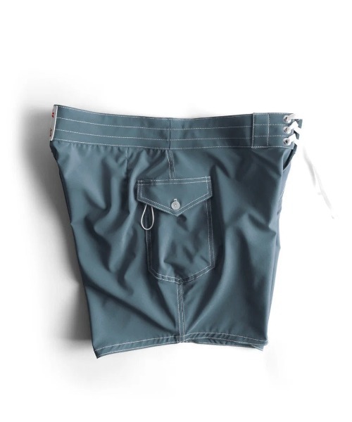 BIRDWELL(バードウェル)の「【BIRDWELL/バードウェル】806 Boardshorts ストレッチ ボードショーツ 伸縮性 撥水性 速乾性 MADE IN USA(水着・メンズ・ライトブルー/ブラック/ネイビー・32inch/30inch)」の7枚目の写真