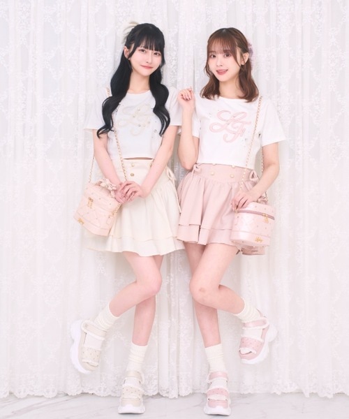 LAFARY（ラファリー）の「コルセットティアードスカパン（スカート・レディース・ピンク/ホワイト/ブラック・FREE）」の14枚目の写真