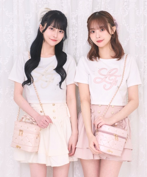 LAFARY（ラファリー）の「コルセットティアードスカパン（スカート・レディース・ピンク/ホワイト/ブラック・FREE）」の15枚目の写真