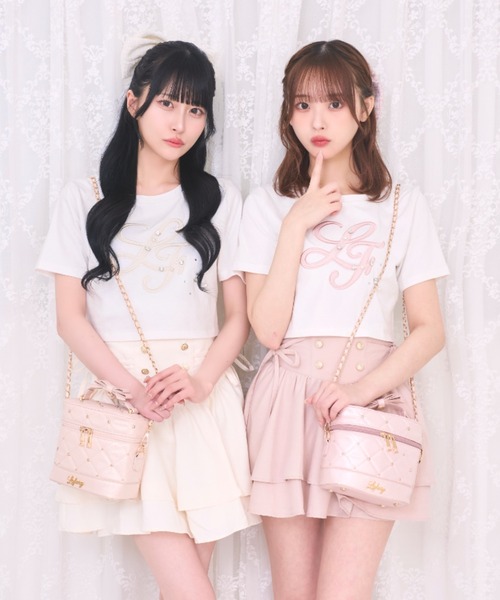 LAFARY（ラファリー）の「コルセットティアードスカパン（スカート・レディース・ピンク/ホワイト/ブラック・FREE）」の16枚目の写真