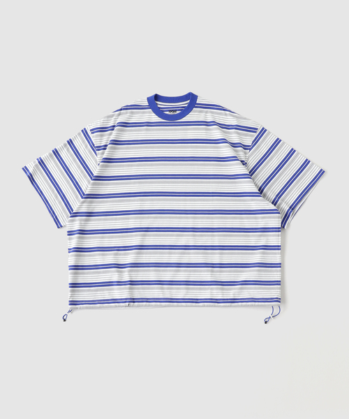 is-ness(イズネス)の「is-ness / イズネス Border Balloon T-Shirt(Tシャツ/カットソー・メンズ・ブルー/ネイビー/グリーン系その他・MEDIUM/LARGE)」の3枚目の写真