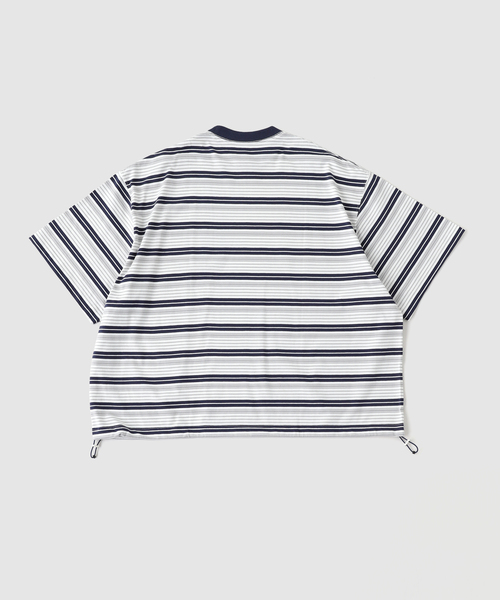 is-ness(イズネス)の「is-ness / イズネス Border Balloon T-Shirt(Tシャツ/カットソー・メンズ・ブルー/ネイビー/グリーン系その他・MEDIUM/LARGE)」の4枚目の写真
