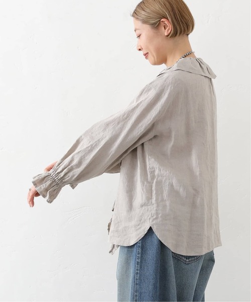 JOURNAL STANDARD LUXE（ジャーナルスタンダード　ラックス）の「《追加》フレンチリネン フリルパフブラウス（シャツ/ブラウス・レディース・ホワイト/ブラック/アイボリー・FREE）」の21枚目の写真