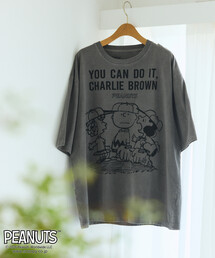 Johnbull | JOHNBULL/ジョンブル PEANUTS YOU CAN DO IT フロント プリント 半袖 Tシャツ / JT261C03(Tシャツ/カットソー)
