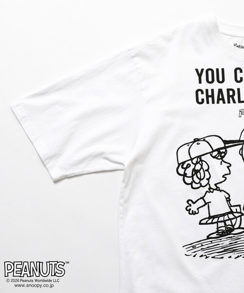 Johnbull(ジョンブル)の「JOHNBULL/ジョンブル PEANUTS YOU CAN DO IT フロント プリント 半袖 Tシャツ / JT261C03(Tシャツ/カットソー・レディース・ホワイト/チャコールグレー・SMALL)」の11枚目の写真