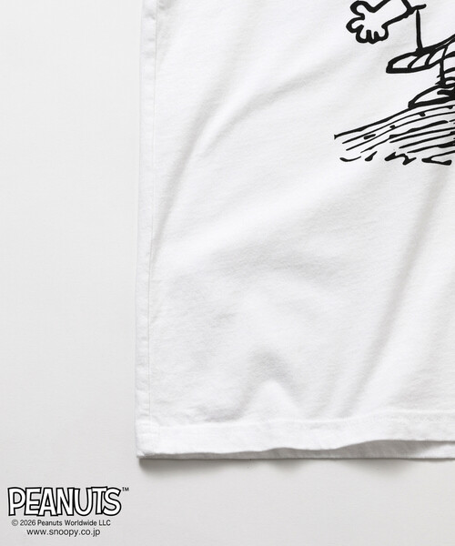 Johnbull(ジョンブル)の「JOHNBULL/ジョンブル PEANUTS YOU CAN DO IT フロント プリント 半袖 Tシャツ / JT261C03(Tシャツ/カットソー・レディース・ホワイト/チャコールグレー・SMALL)」の13枚目の写真