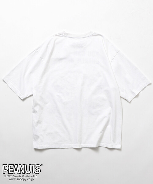 Johnbull(ジョンブル)の「JOHNBULL/ジョンブル PEANUTS YOU CAN DO IT フロント プリント 半袖 Tシャツ / JT261C03(Tシャツ/カットソー・レディース・ホワイト/チャコールグレー・SMALL)」の14枚目の写真