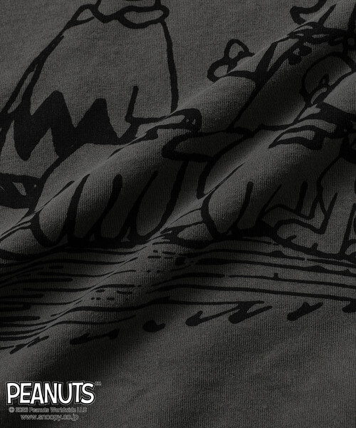 Johnbull(ジョンブル)の「JOHNBULL/ジョンブル PEANUTS YOU CAN DO IT フロント プリント 半袖 Tシャツ / JT261C03(Tシャツ/カットソー・レディース・ホワイト/チャコールグレー・SMALL)」の17枚目の写真