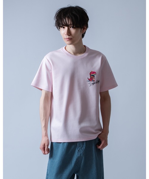 Crownor(クラウノアー)の「ストリートダイナソー 半袖Tシャツ(Tシャツ/カットソー・メンズ・ホワイト/ピンク/ブラック・LARGE/MEDIUM)」の16枚目の写真