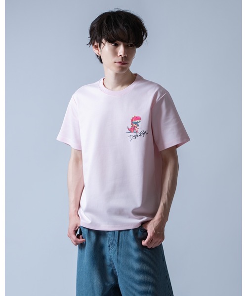 Crownor(クラウノアー)の「ストリートダイナソー 半袖Tシャツ(Tシャツ/カットソー・メンズ・ホワイト/ピンク/ブラック・LARGE/MEDIUM)」の17枚目の写真