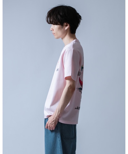 Crownor(クラウノアー)の「ストリートダイナソー 半袖Tシャツ(Tシャツ/カットソー・メンズ・ホワイト/ピンク/ブラック・LARGE/MEDIUM)」の18枚目の写真