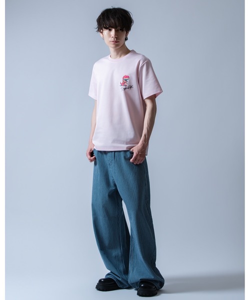 Crownor(クラウノアー)の「ストリートダイナソー 半袖Tシャツ(Tシャツ/カットソー・メンズ・ホワイト/ピンク/ブラック・LARGE/MEDIUM)」の21枚目の写真