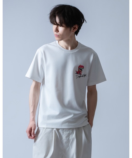 Crownor(クラウノアー)の「ストリートダイナソー 半袖Tシャツ(Tシャツ/カットソー・メンズ・ホワイト/ピンク/ブラック・LARGE/MEDIUM)」の5枚目の写真