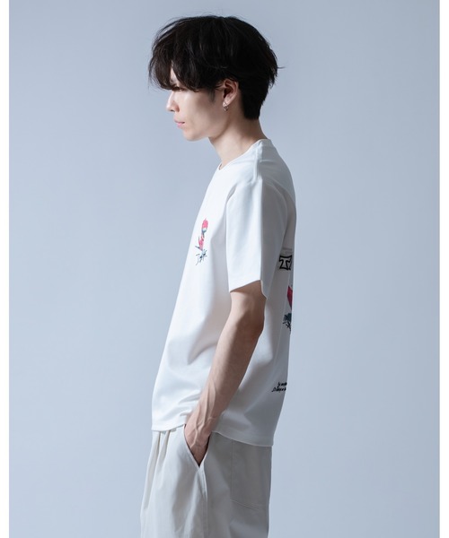 Crownor(クラウノアー)の「ストリートダイナソー 半袖Tシャツ(Tシャツ/カットソー・メンズ・ホワイト/ピンク/ブラック・LARGE/MEDIUM)」の6枚目の写真