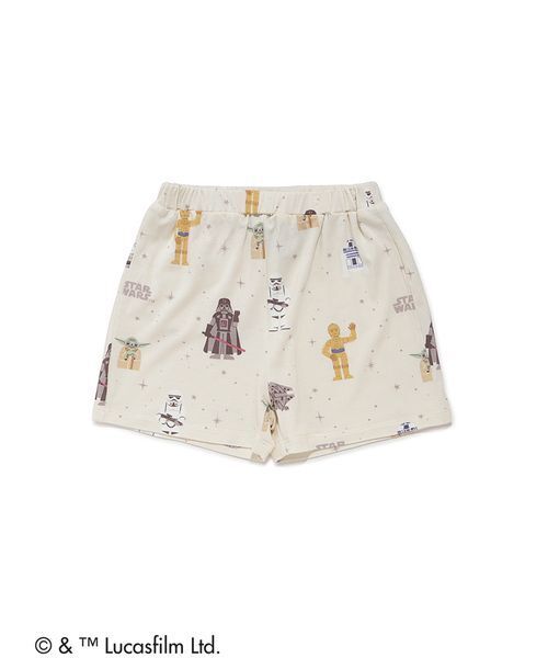 gelato pique(ジェラートピケ)の「【STAR WARS】【ベビー】総柄ショートパンツ(その他ベビーウェア・キッズ・クリーム/ミント・80)」の4枚目の写真