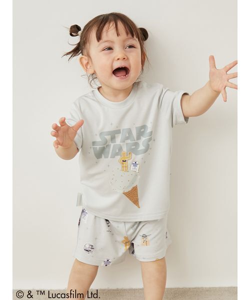 gelato pique(ジェラートピケ)の「【STAR WARS】【ベビー】総柄ショートパンツ(その他ベビーウェア・キッズ・クリーム/ミント・80)」の12枚目の写真