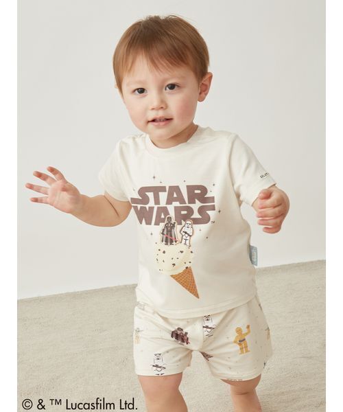 gelato pique(ジェラートピケ)の「【STAR WARS】【ベビー】総柄ショートパンツ(その他ベビーウェア・キッズ・クリーム/ミント・80)」の13枚目の写真