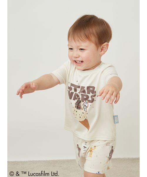 gelato pique(ジェラートピケ)の「【STAR WARS】【ベビー】総柄ショートパンツ(その他ベビーウェア・キッズ・クリーム/ミント・80)」の14枚目の写真