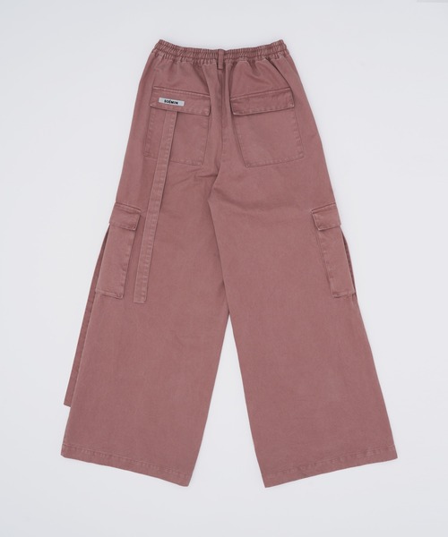 SOEMIN(ソミン)の「Military cargo pants/ミリタリーカーゴワイドパンツ(カーゴパンツ・レディース・カーキ/ピンク・FREE)」の9枚目の写真
