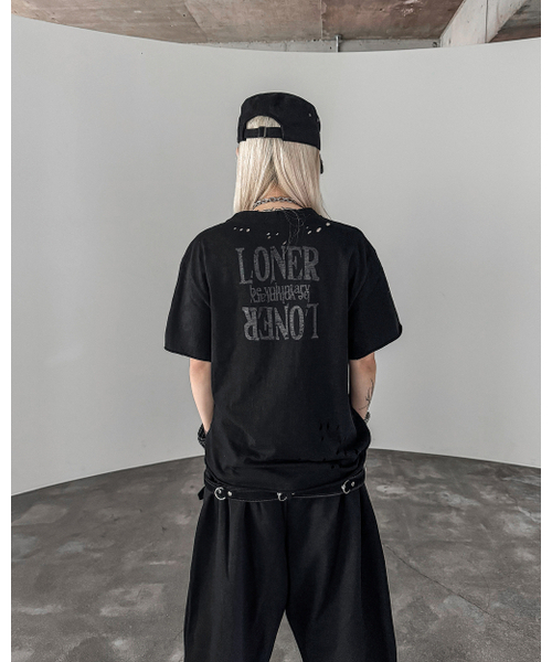ROARINGRAD(ロアリングラド)の「W.クロスダメージスラブTシャツブラック(Tシャツ/カットソー・レディース・その他・MEDIUM/LARGE)」の10枚目の写真