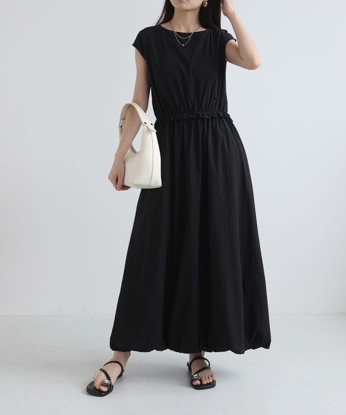 MAISON DE THERESE（メゾン ド テレーズ）の「夏新作 無地 ノースリーブ バルーンワンピース 上品 大人可愛い（ワンピース・レディース・Navy/White/Black・M）」の8枚目の写真