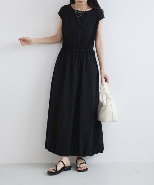 MAISON DE THERESE（メゾン ド テレーズ）の「夏新作 無地 ノースリーブ バルーンワンピース 上品 大人可愛い（ワンピース・レディース・Navy/White/Black・M）」の11枚目の写真