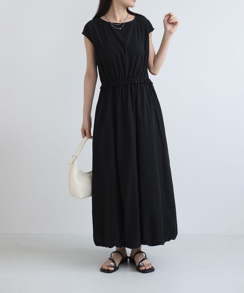 MAISON DE THERESE（メゾン ド テレーズ）の「夏新作 無地 ノースリーブ バルーンワンピース 上品 大人可愛い（ワンピース・レディース・Navy/White/Black・M）」の13枚目の写真