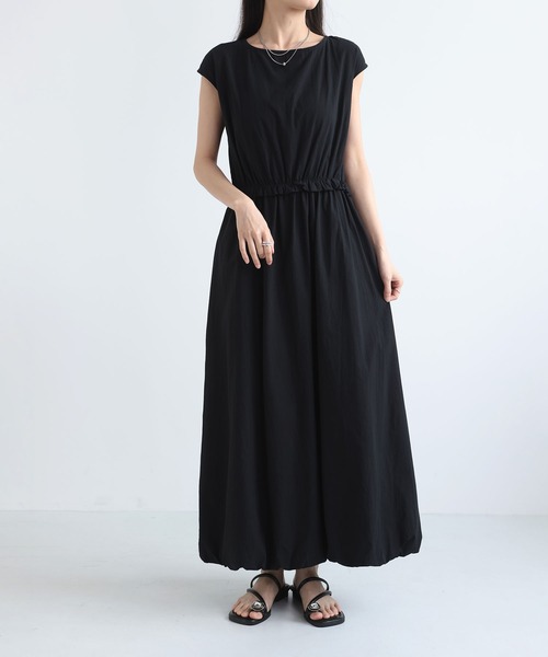 MAISON DE THERESE（メゾン ド テレーズ）の「夏新作 無地 ノースリーブ バルーンワンピース 上品 大人可愛い（ワンピース・レディース・Navy/White/Black・M）」の16枚目の写真