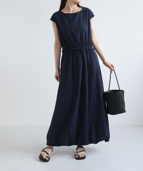 MAISON DE THERESE（メゾン ド テレーズ）の「夏新作 無地 ノースリーブ バルーンワンピース 上品 大人可愛い（ワンピース・レディース・Navy/White/Black・M）」の4枚目の写真