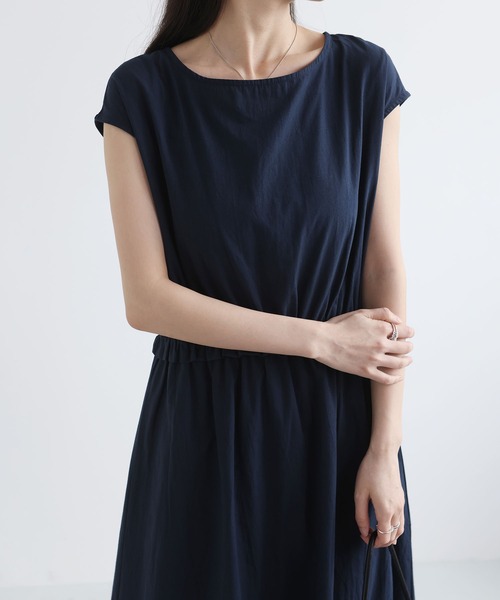 MAISON DE THERESE（メゾン ド テレーズ）の「夏新作 無地 ノースリーブ バルーンワンピース 上品 大人可愛い（ワンピース・レディース・Navy/White/Black・M）」の6枚目の写真