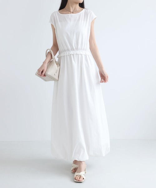 MAISON DE THERESE（メゾン ド テレーズ）の「夏新作 無地 ノースリーブ バルーンワンピース 上品 大人可愛い（ワンピース・レディース・Navy/White/Black・M）」の18枚目の写真